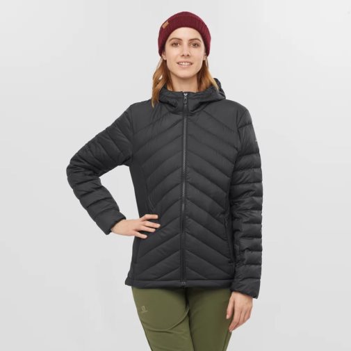 Black Salomon Essential Xwarm Down Women's Insulated Jackets | IE MN9162